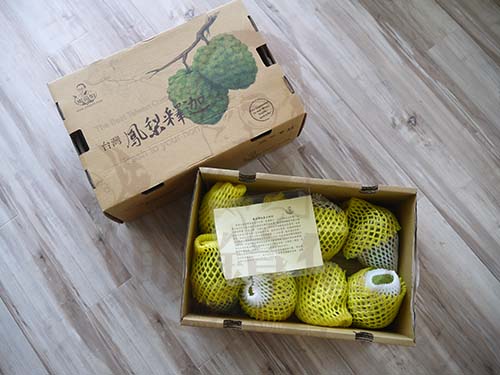 宅配台灣鳳梨釋迦外箱禮盒包裝內含7-9顆