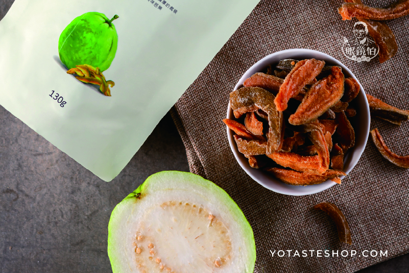 台灣芭樂乾，低甜度無添加製法，保留芭樂多酚與維生素C，口感柔和、香氣自然。